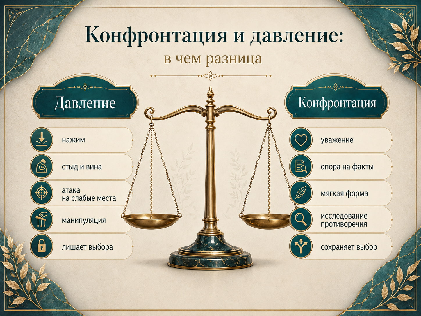 конфронтация и давление