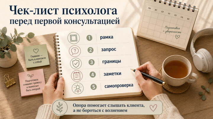 чек лист психолога