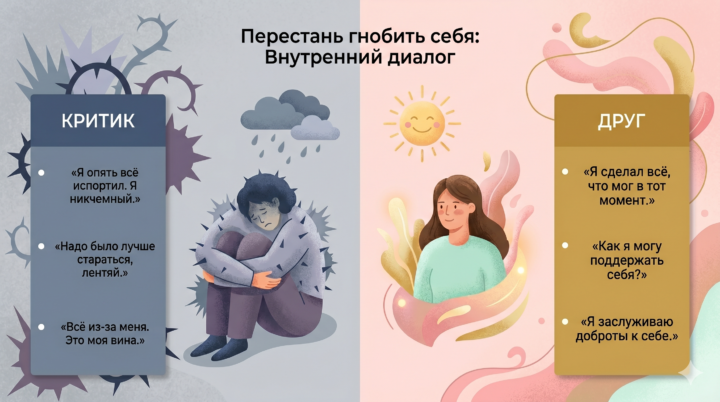 как быть к себе добрее