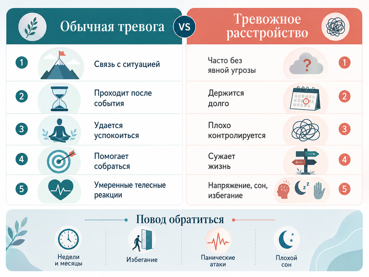 схема как понять что тревожное расстройство